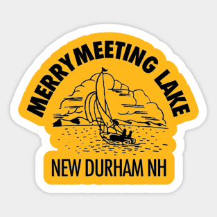 Vintage Merrymeeting Lake Sailboat Sticker